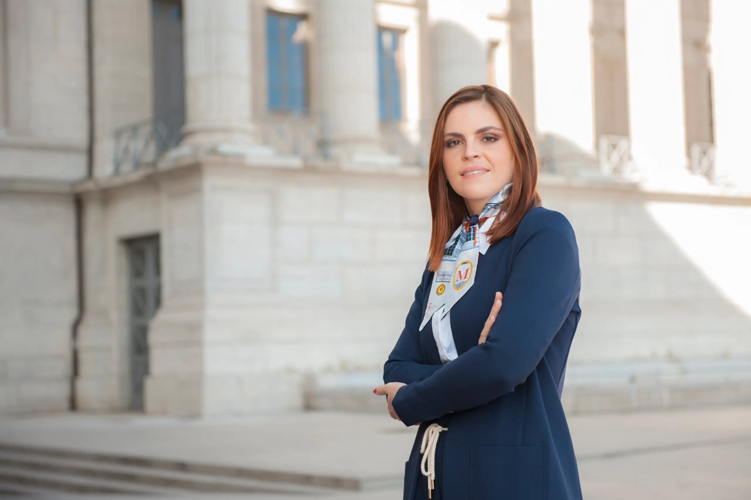 Photo de Maître Sève Pommet Pauline devant le palais de justice de LYON